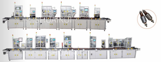 高壓(yā)清洗機有刷轉子生產線